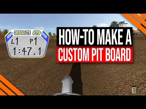 MX Bikes Game Mods | How-to Make a Custom Pit Board