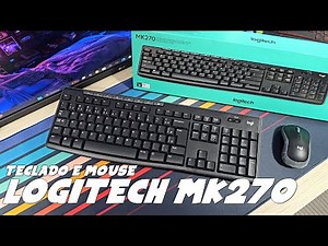 REVIEW: LOGITECH MK270 TECLADO e MOUSE - Teste no PC e TELEFONE