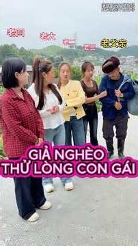 Người đàn ông giả nghèo thử lòng các con gái và cái kết bất ngờ #shorts