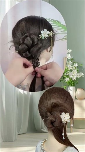 Learn Easy Chinese Braided Hairdo in 5 Steps