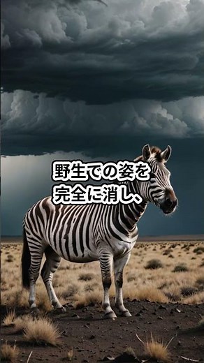 クアッガ：人間の手で消えた不思議なシマウマ #クアッガ #絶滅動物 #動物 #雑学 #shorts
