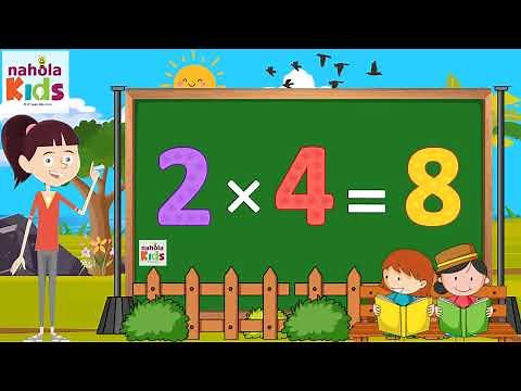 جدول ضرب 2 بطريقة سهله وممتعه _ تعلم جدول الضرب اثنان مع نحولة كيدز