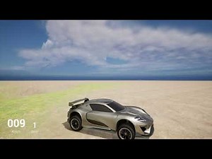 Unreal Engine 5 Sport car Vehicle template remade to all-terrane