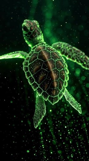 Baby Sea Turtle 🐢 Live Wallpaper