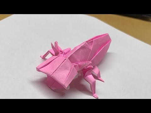 折り紙【ウーパールーパー(axolotl)】解説付き 折り方 origami