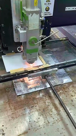 #laser #ceramics #pcb 2.5mm Thick ceramic substrate fiber laser cutting machine