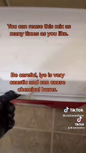 How to Create a Lye Bath for Cast Iron Restoration