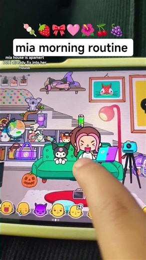 mia morning routine 🍇#tocabocasecrettoca $#tocabocalovestory
