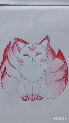 How To Draw cute kitsune #drawing #art