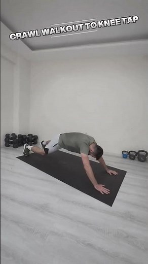 Crawl Walkout to Knee Tap | Full Body Mobility & Core Strength