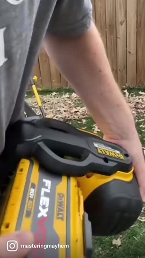 11K views · 80 reactions |  DeWALT FLEXVolt String Trimmer Mod for DeWALT 15Ah battery #masteringmayhem #dewalt #dewalttools #dewalttough #stringtrimmer #flexvolt #newtools #outdoorpowerequipment #landscaping #landscaper #landscapers #landscapingtools #hack #lifehacks #cordless #cordlesstools #cordlessdewalt #brushless #20v #60v #howto #diy DEWALT | Mastering Mayhem | Facebook