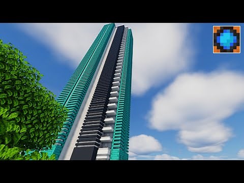 Minecraft Modern Skyscraper Tutorial #13 | Modern Apartment Building \\ how to build in Minecraft