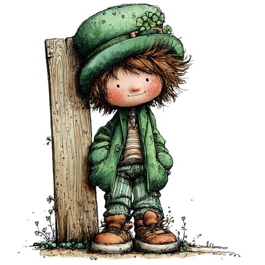 Watercolor Leprechaun Clipart (14 Pngs) - Whimsical St. Patrick's Day Graphics (digital Download) - Etsy