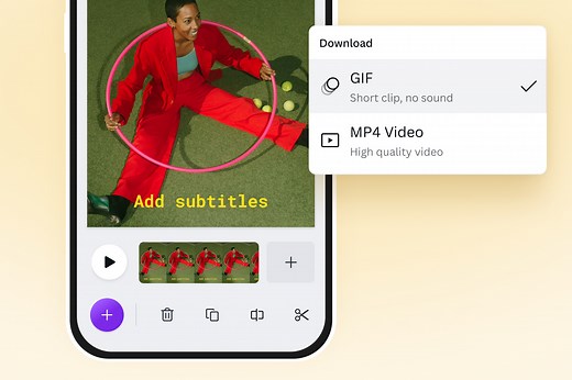 Convertir une vidéo MP4 en GIF gratuitement | Canva