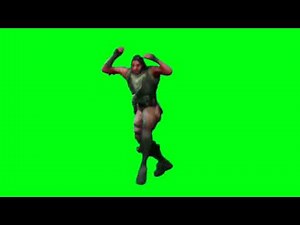 Fortnite Default Dance Green Screen Effect - No Copyright (HD)