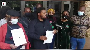 The BLF's Andile Mngxitama outside the IEC offices in Centurion where he told the press that the #ZondoCommission a joke and a kangaroo court. #StateCaptureInquiry Video: Jacques Naude/ African News Agency | IOL News