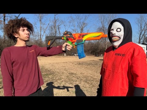 I Summoned Mr Creepy Face To Shoot Him With My Gel Blaster