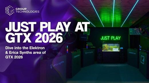 Just Play at GTX 2026 - Elektron Erica Synths | Group Technologies Australasia