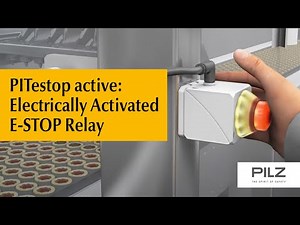 Electrically Activated E-STOP Pushbutton PITestop active | Pilz