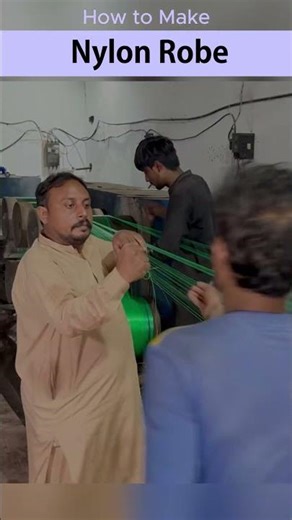 Rope Making Machine | How Nylon Rope Is Produced for Cot Knitting #professionalskills #shorts