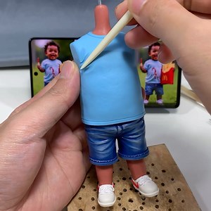 Turning Clay into an Adorable kid who loves French Fries | Clayartisanjay