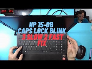 HP 15-DB Repair - Caps Lock blink error