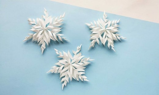 How to Make Easy 3d Paper Snowflakes (  Video Tutorial)
