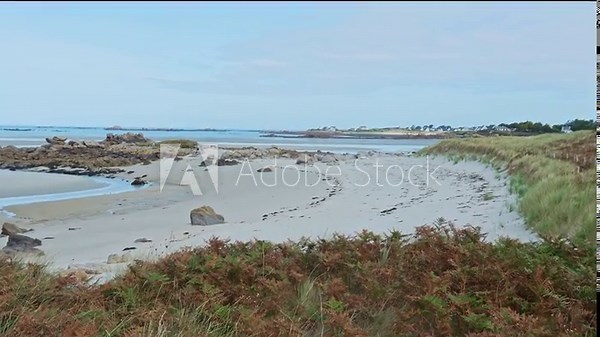 Beautiful coastline near Guisseny, Finistere, Brittany, France