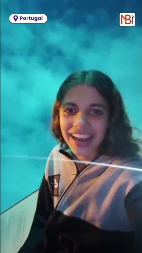 Girl Captured the rare Cosmic event, Blue meteor moment in Portugal #portugal #meteor #spain