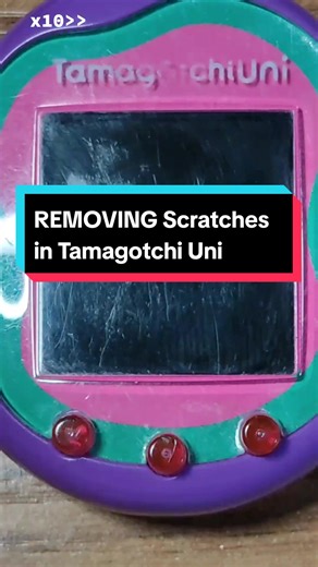 Removing Scratches from Tamagotchi Uni Using Polywatch