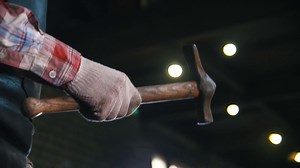 Blacksmith Working With Hammer Stock Footage SBV-329071543 - Storyblocks