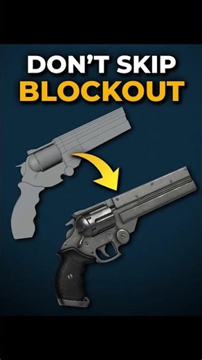 Stop Skipping the Blockout Phase #3dart #b3d #gameart