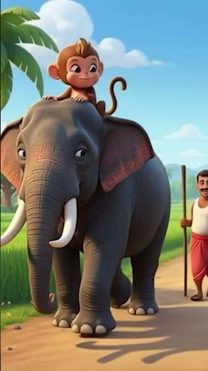 Kompanana Kuttappa 🐘 | Malayalam Kids Song | Apoos Malayalam Rhymes Malayalam Elephant Song kaathu