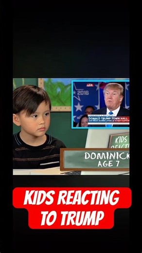 Kids React to Trump — they see right through him 🤣