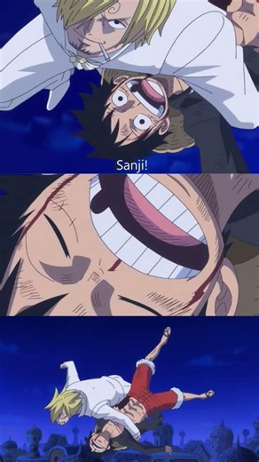 Luffy and Sanji #onepiece #manga #anime #luffy #sanji #wholecakeisland #cook #captain #friend