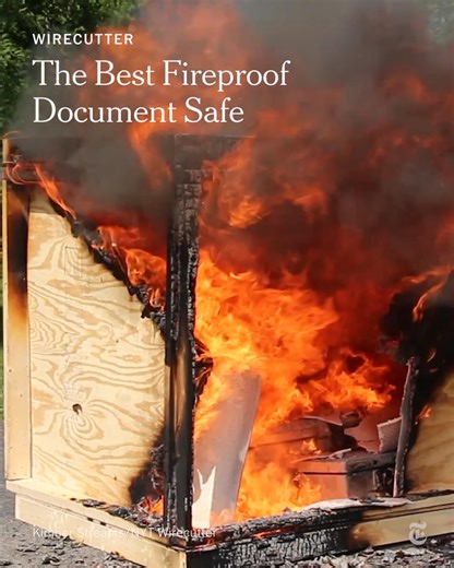 We’ve tested more than a dozen safes over the years, even burning five of them in a controlled fire, to find the best fireproof document safes. https://nyti.ms/3E8YfgE | The New York Times