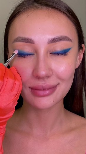 BBET - blendid blue eyeliner tutorial 🌟 #makeup