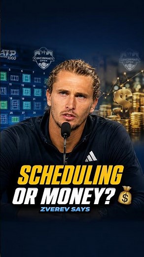 Scheduling vs Money? 👀 Zverev React | Cincinnati Open 2026 #zverev #tennis #highlights