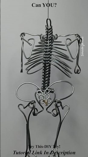 Try this-DIY Skeleton made with wire...