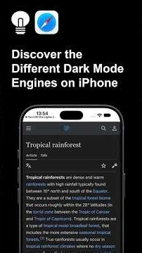 Discover the Different Dark Mode Engines #tutorial #iphone