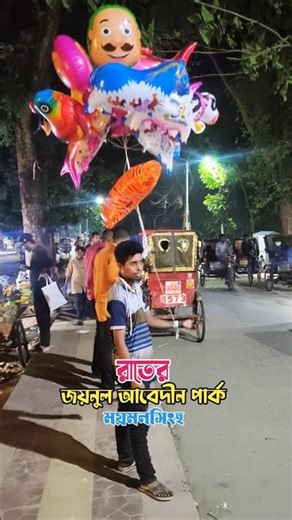 রাতের জয়নুল আবেদীন পার্ক।--ময়মনসিংহ📍