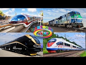 Trains for kids and toddlers. Изучаем поезда для детей – развивающее видео 2