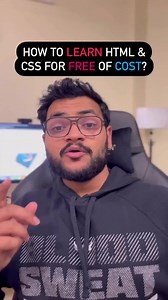 Gaurav Ghai | Career Growth on Instagram: "Learn HTML & CSS free of cost 🔥🔥 - #html #css #webdevelopment #htmlcoding #htmlcss #csstricks #code #leaen #project #js #javascriptlearning #javascript_love #webdeveloper"