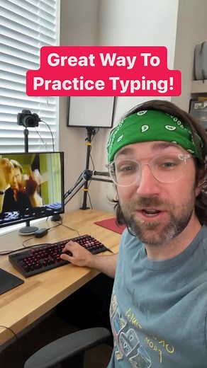 Fun way to Practice Typing! #keyboard #typing #computer | Matty McTech