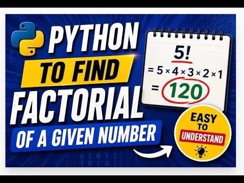 👉 “Factorial in Python in 5 Minutes! (Beginner Friendly 🚀)”