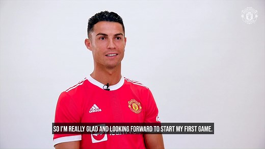 Want to watch Cristiano Ronaldo's first interview back in United colours in full? The answer is yes... 🎥👇 | Manchester United