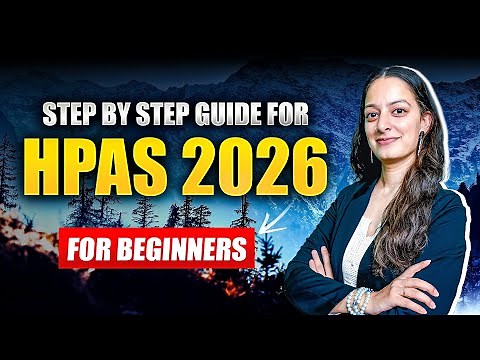 Complete Step wise Strategy for HPAS 2026 , Self Study Plan for Beginners #HPAS2026