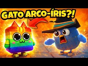 Rainbow cat in a chicken gun?! 😱 What's happening in the new update?