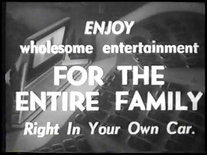 Drive-In Movie Theater Welcome Ads