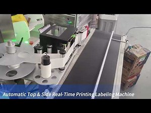 Automatic Top & Side Real-Time Printing Labeling Machine